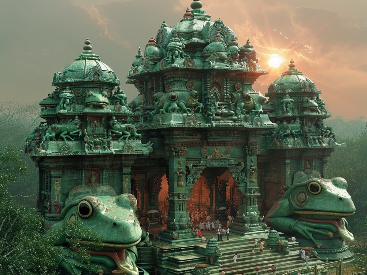 Lakhimpur Kheri News: आकाशीय बिजली की चपेट में आया लखीमपुर खीरी का प्राचीन मेंढक मंदिर, छज्जा और ताम्रकलश क्षतिग्रस्त