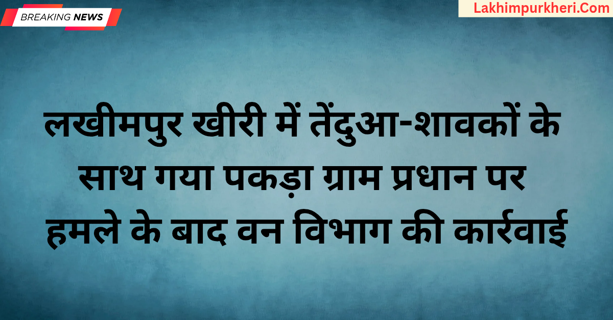 लखीमपुर खीरी में तेंदुआ-शावकों के साथ गया पकड़ाः ग्राम प्रधान पर हमले के बाद वन विभाग की कार्रवाई