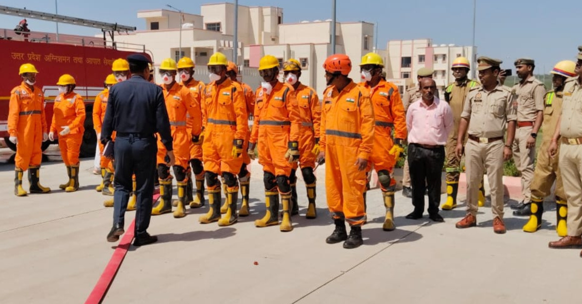 लखीमपुर में भूकंप मॉक ड्रिल: सीएचसी मितौली की इमारत गिरने का सफल अभ्यास, राहत दल ने दिखाई तत्परता